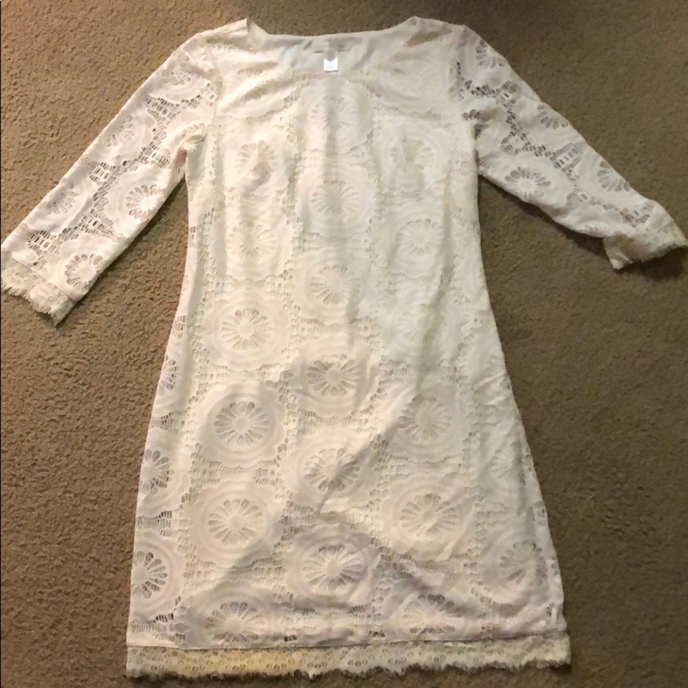 White lace dress